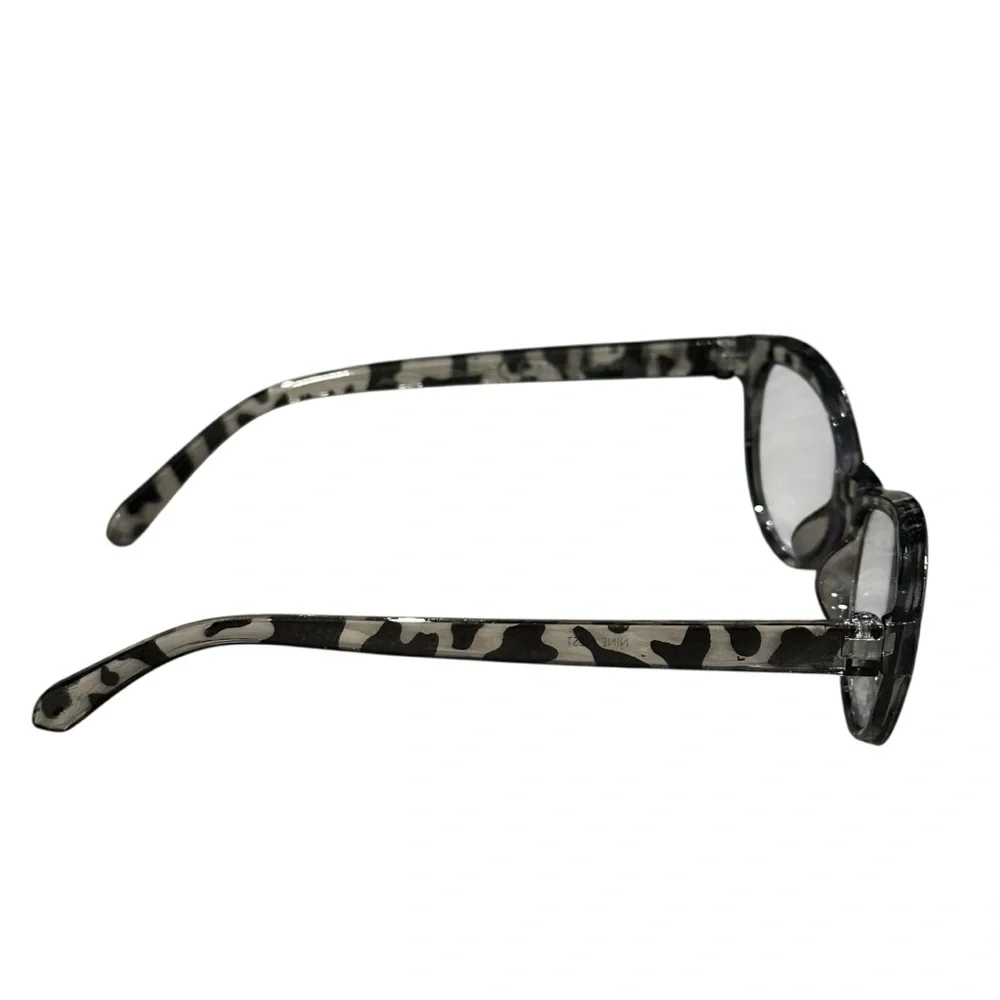 Nine West Gray & Black Tortoiseshell Quinn Blue Light Reading Glasses (+1.50)